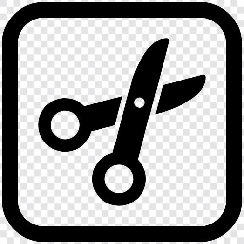 scissors, cut, blade, fabric icon svg