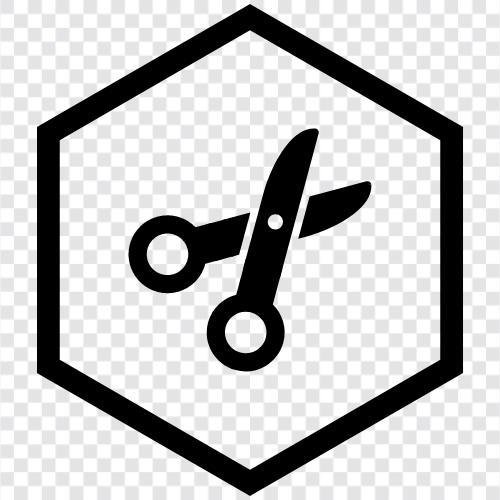 scissors, blades, cutting, fabric icon svg