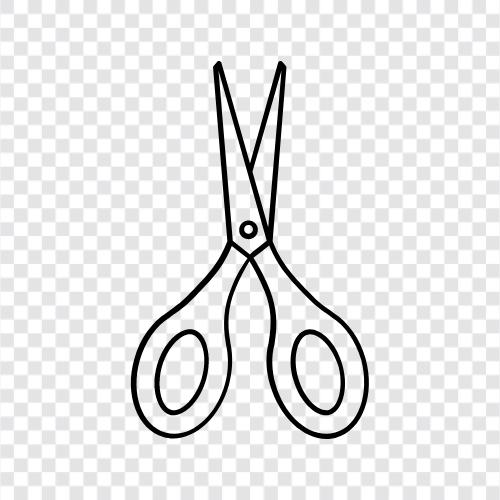 scissors, blades, cutting, fabric icon svg