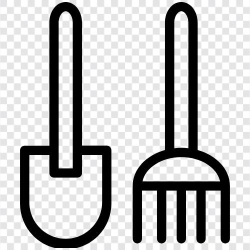 scoop, fork, dinner, silver icon svg