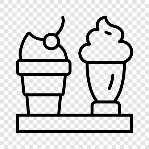 Scoop, Sundae, Blizzard, Cone symbol