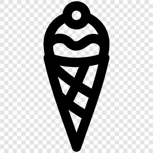 Scoops, Sundaes, Gelato, Cone symbol