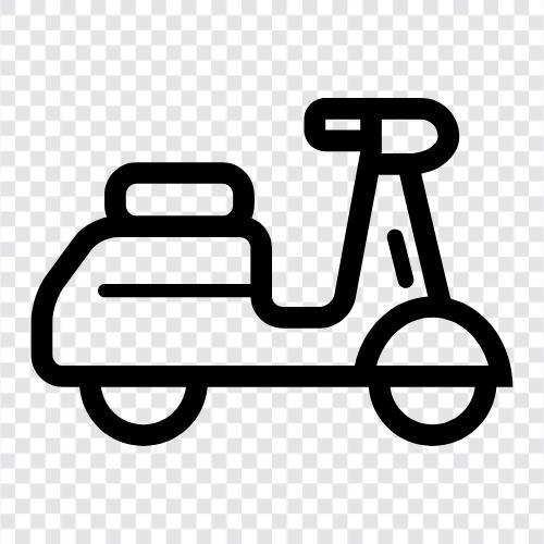 scooter, gokartlar, minimotolar, kir bisikletler ikon svg