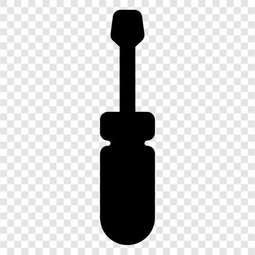 Screwdriver bits, Screwdriver set, Screwdriver handle, Screwdriver icon svg