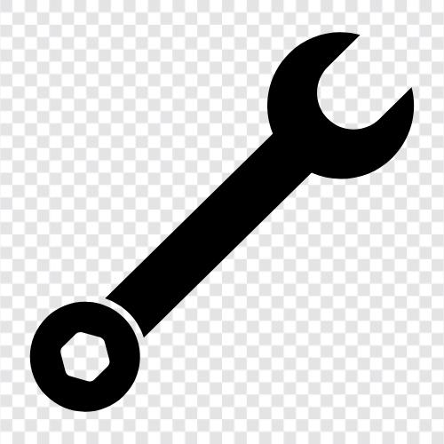 screwdriver, pliers, wrench set, Wrench icon svg