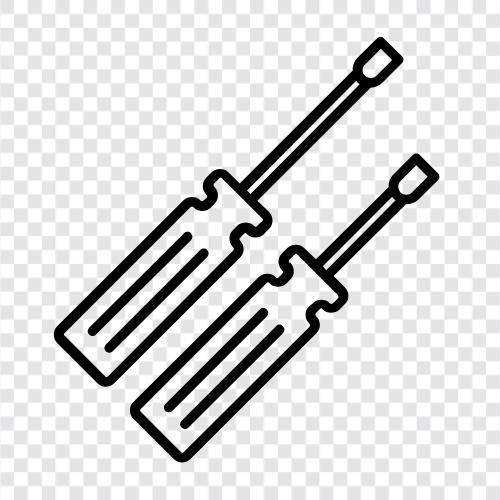 Schraubendreher, Schrauben, Befestigungselemente, Hardware symbol