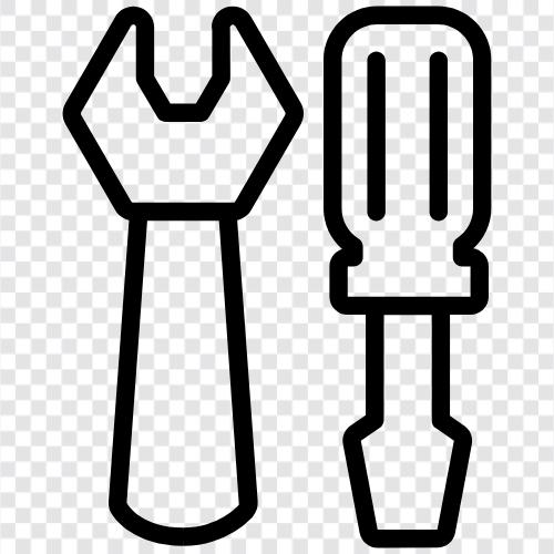 screwdriver, home improvement, mechanics, tool icon svg