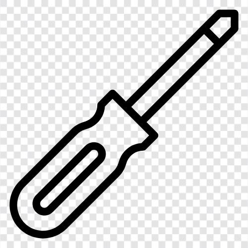 screwdriver, hand tool, hardware, tool icon svg