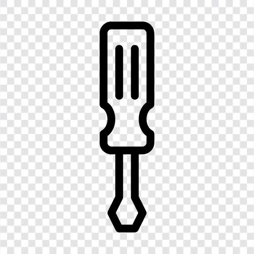 screwdriver set, screwdriver bits, screwdriver handle, Screwdriver icon svg