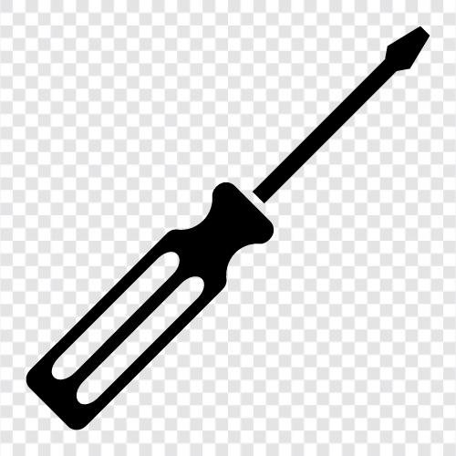 screwdriver set, screwdriver handle, screwdriver bits, Screwdriver icon svg