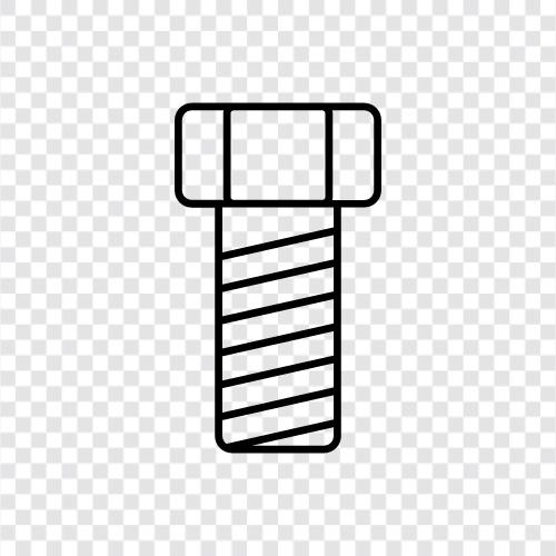 screws, bolts, washers, nuts icon svg