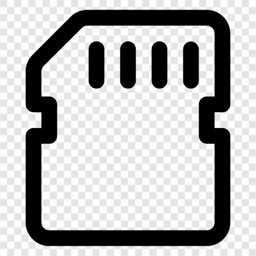 SD card, SDHC card, SDXC card, memory card reader icon svg