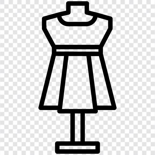 Näherin, Schneider, Kleid, Kleidung symbol