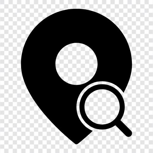 Suche Karte, Karte Pin, Karte, GPSPin symbol
