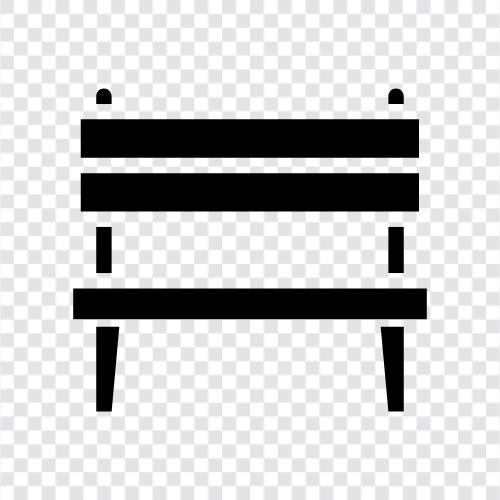 seats, work surfaces, storage benches, furniture icon svg