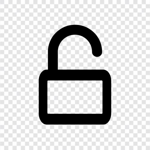 security, safe, door, key Значок svg