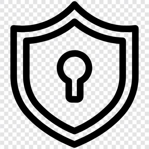 Sicherheit, Datensicherheit, Datenschutz, Verschlüsselung symbol