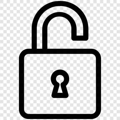 Sicherheit, Privatsphäre, Schlüssel, Tür symbol
