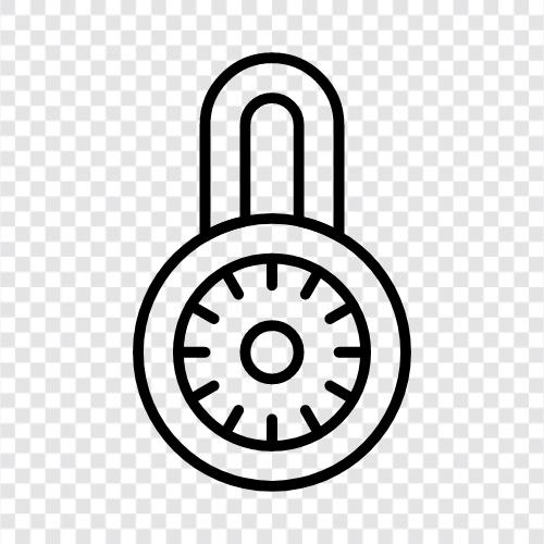 Sicherheit, Safe, Schlüssel, Tür symbol
