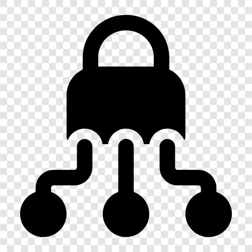 Sicherheit, sicher, Schlüssel, Fingerabdruck symbol