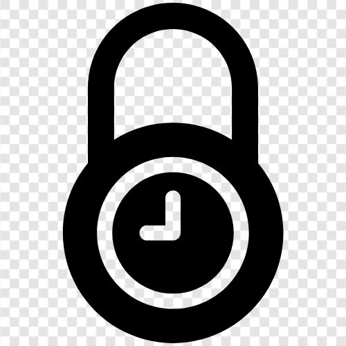 Sicherheit, Schlosspick, Sicherheitsschlüssel, Schlüsselschloss symbol