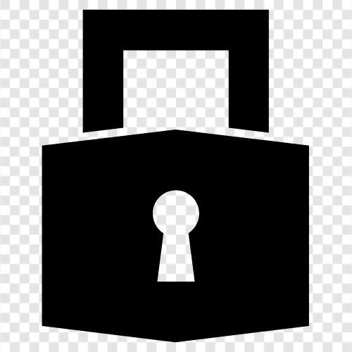 Sicherheit, Tür, Schlüssel, Schlosser symbol