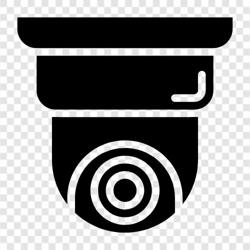 Sicherheit, Überwachung, Video, Digital symbol