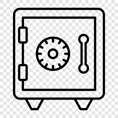 Sicherheit, Schlösser, Sicherheitskamera, Safe symbol