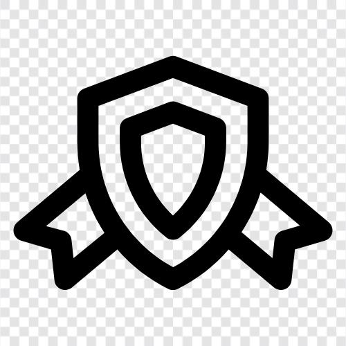 Sicherheit, sicher, online, schützen symbol