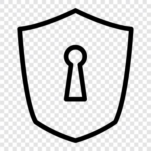 Sicherheit, sicher, Privatsphäre, verschlüsselt symbol