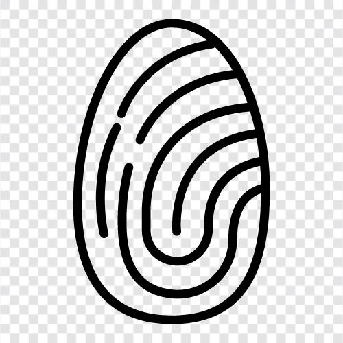 security, identification, biometric, print icon svg