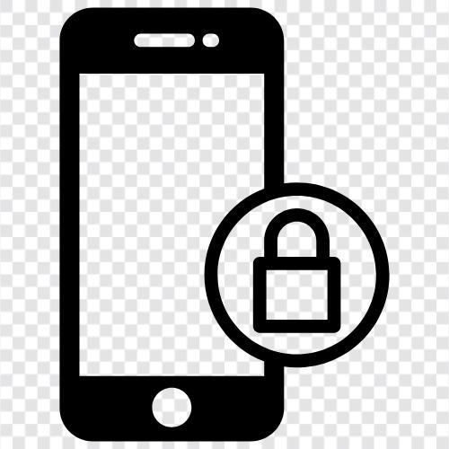 Sicherheitsschloss, Telefonschloss, iPhoneLock, AndroidLock symbol