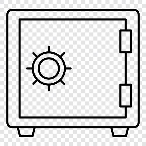 security, safekeeping, safe, protection icon svg