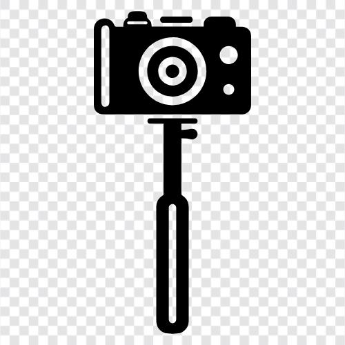selfie, stick, camera, photography icon svg