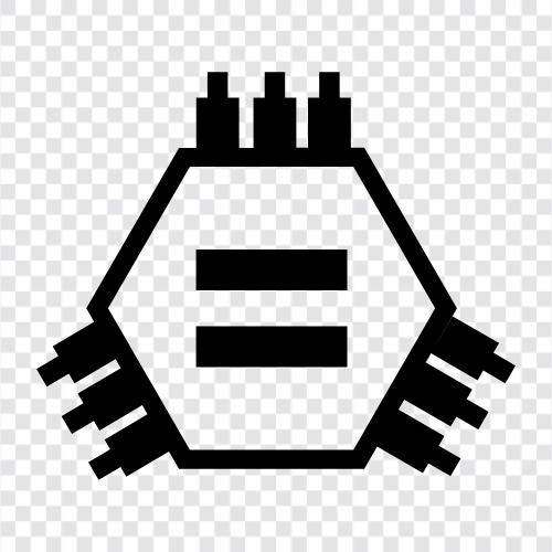 semiconductor, microcontroller, ASIC, FPGA icon svg