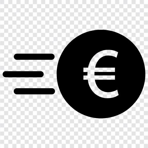 Euro gönder, Euro nakit gönder, İngiltere'ye Euro gönder ikon svg