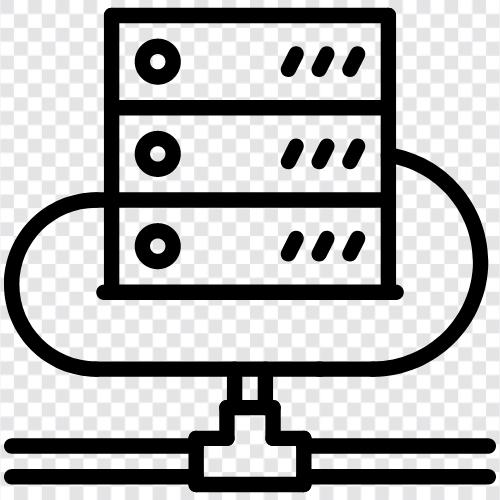 сервер, облако, программное обеспечение, хостинг облаков Значок svg