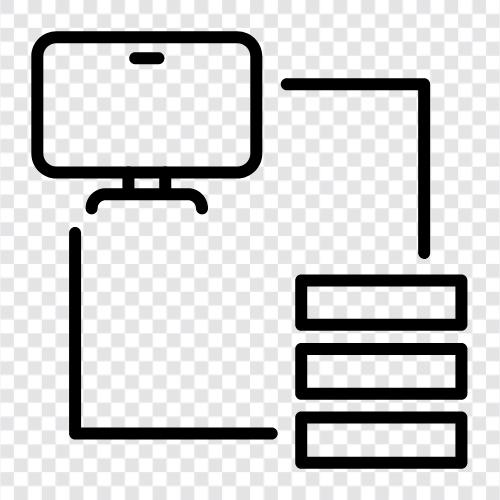 Server, Rack, Daten, Serverraum symbol