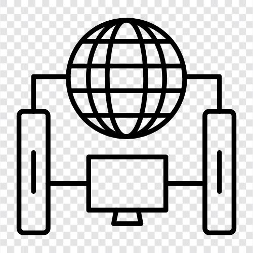 server, connection, online, computer icon svg