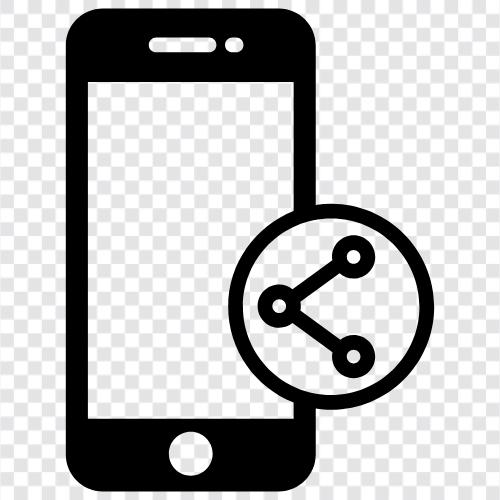 Share Data, Share Your Data, Mobile Data, Mobile Sharing icon svg