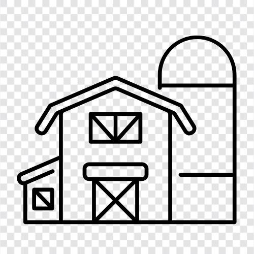 Shed, Farm, Rental, Rentals icon svg