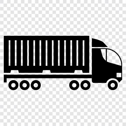 shipping company, shipping container, shipping container truck, shipping company truck Значок svg