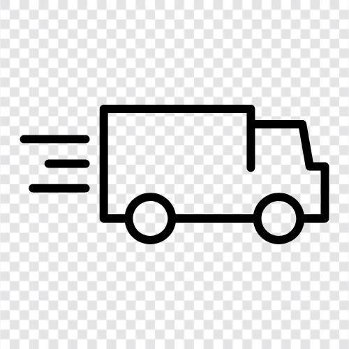 грузовые перевозки, грузовые контейнеры, грузовые автомобили, доставка грузов Значок svg