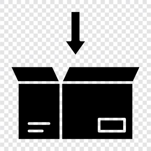 Versand, Box, Karton, Crate symbol
