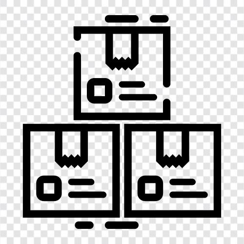 грузовая упаковка, грузовая коробка, грузовой контейнер, упаковочные коробки Значок svg