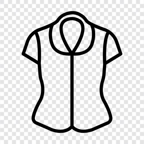 shirt, women, clothing, style icon svg