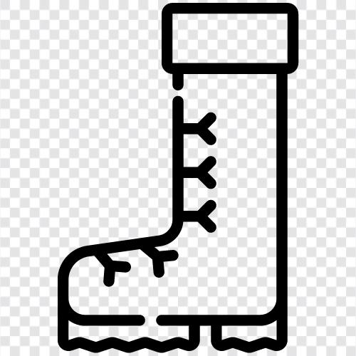 shoes, boots for women, boots for men, black boots icon svg