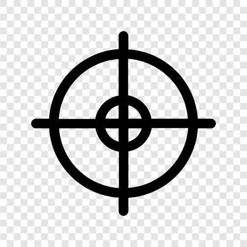 shoot for, target, aimpoint, gunfire icon svg