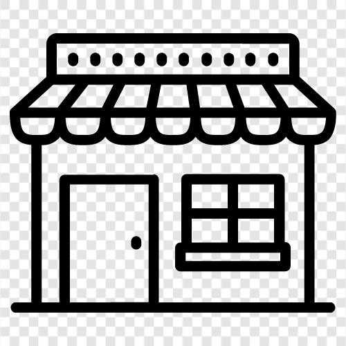 Shop, Geschäfte, Einkaufen, Einkaufszentrum symbol