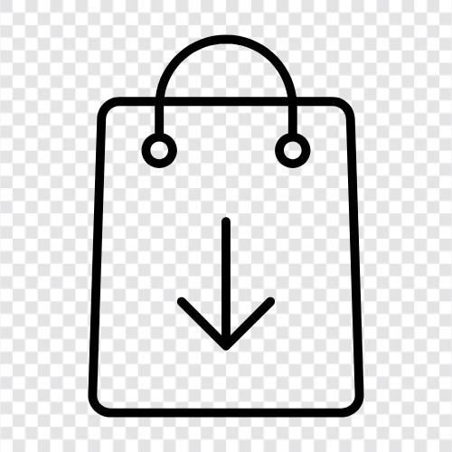 shopping bag, download shopping bag icon svg